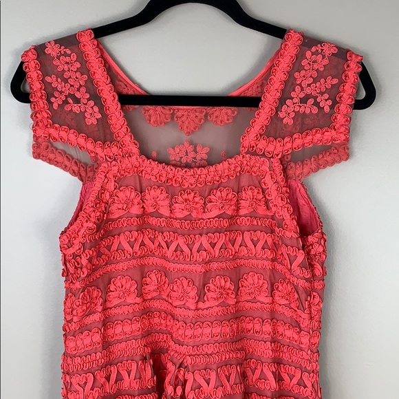 Anthropologie coral yohan Baraschi dress sz 4p - Picture 6 of 8